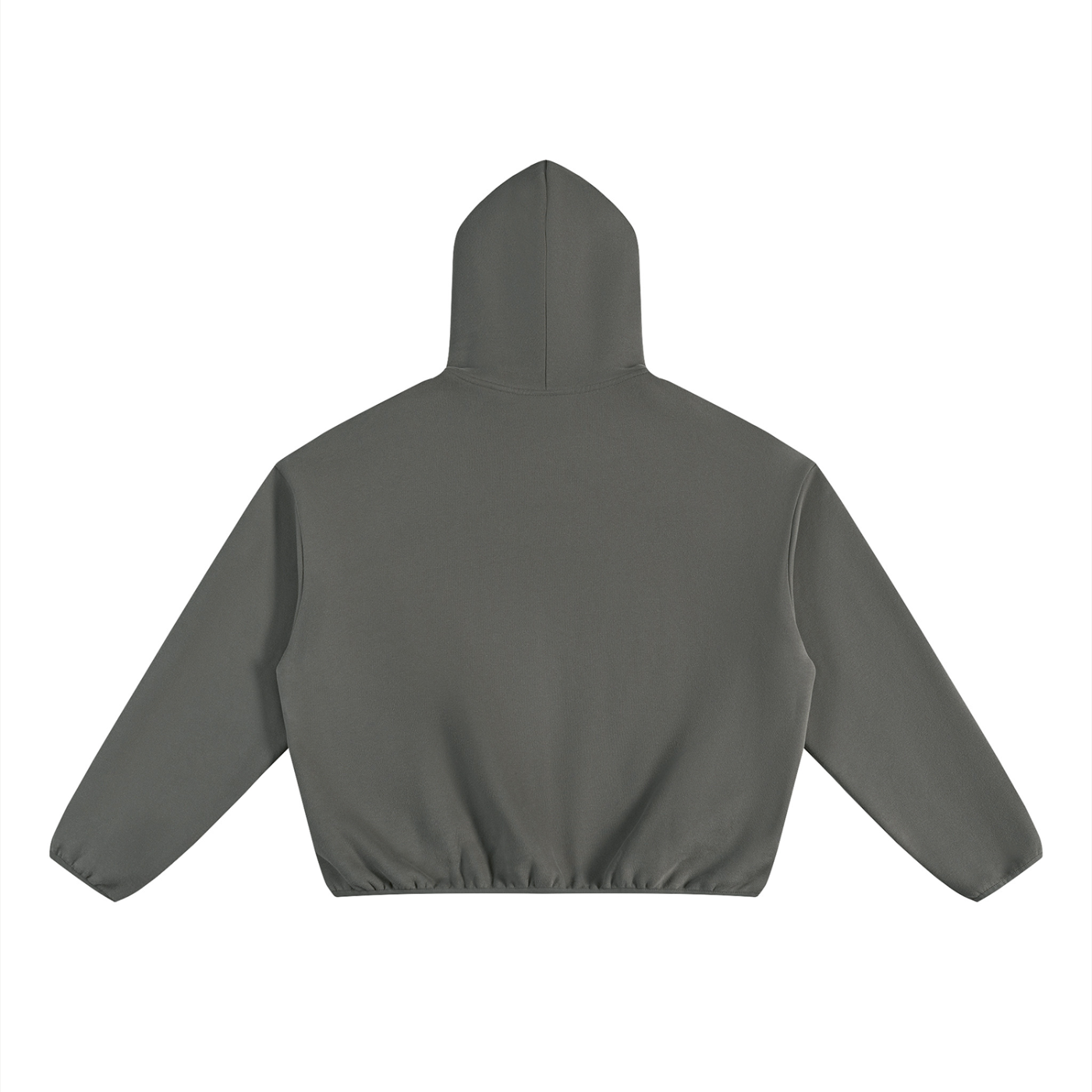 Boxy Piping Fleece Hoodie