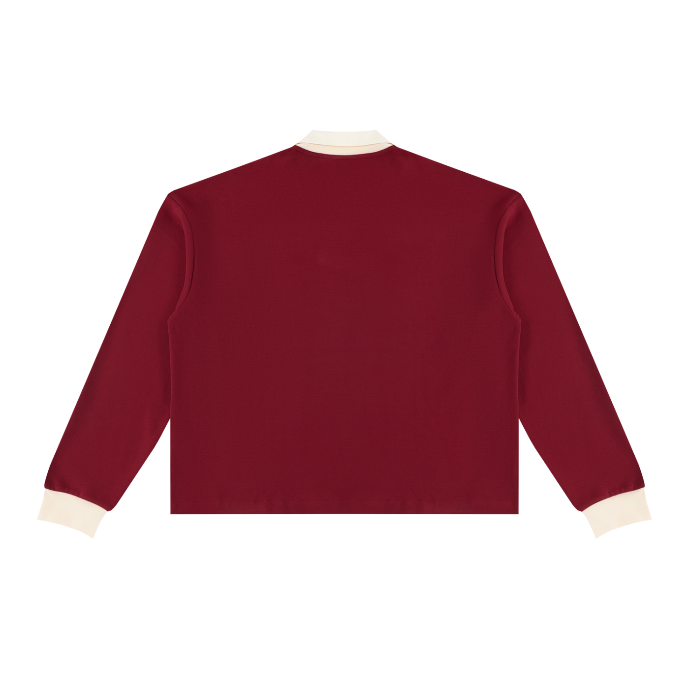 KEY ATELIER Color Block Long Sleeve Sweatshirt in Red – product image 6