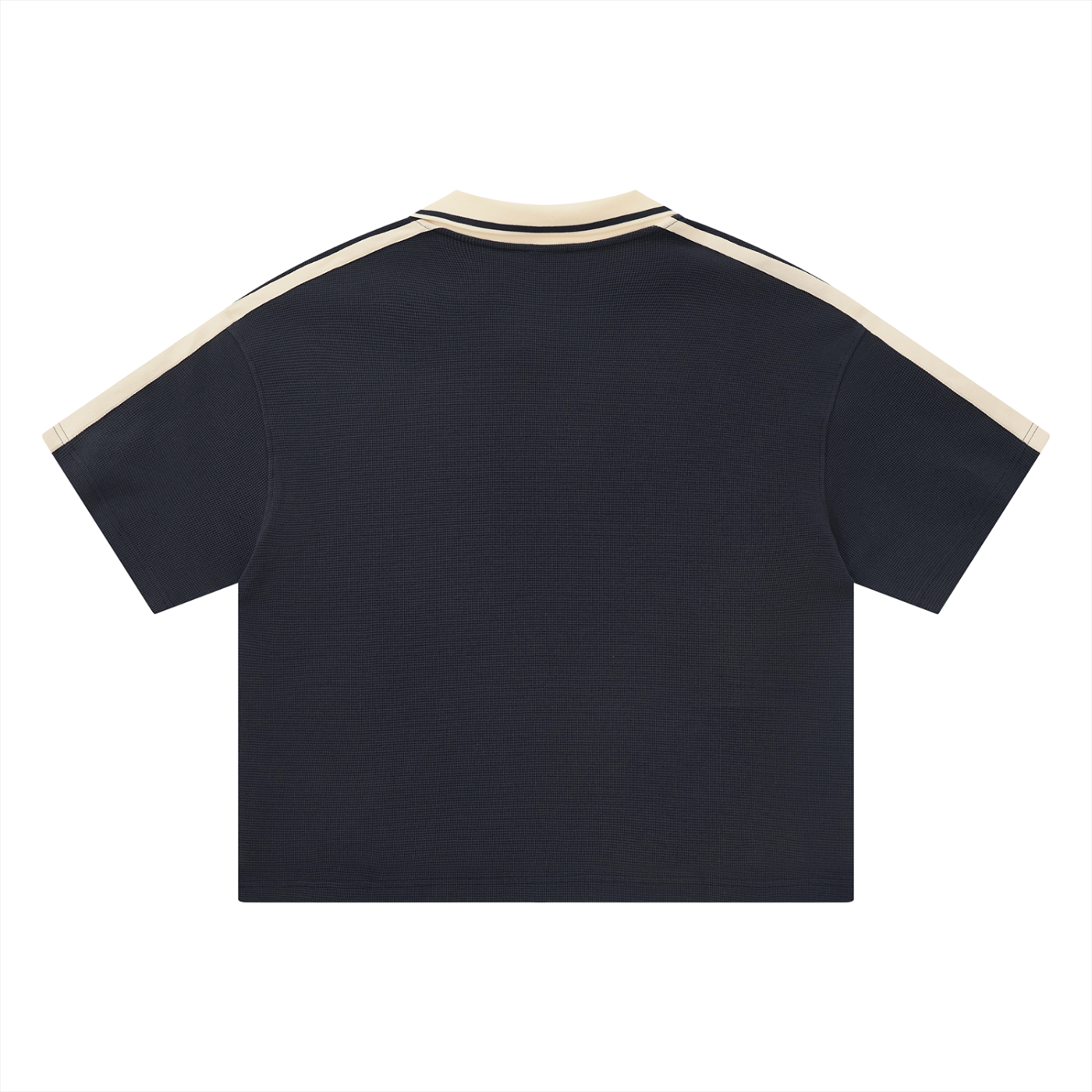 KEY ATELIER Color Block Polo Shirt in Navy Blue – product image 5