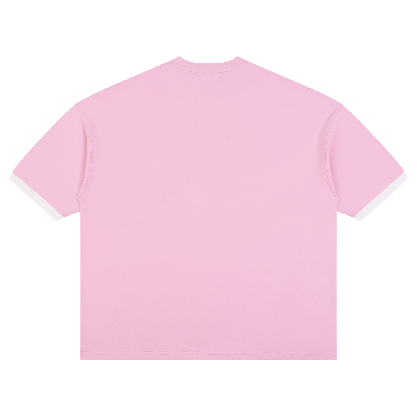 KEY ATELIER Color Block Drop Shoulder T-Shirt in Pink – product image 6