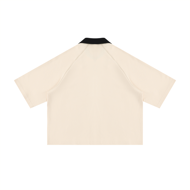 Color Block Boxy Short Sleeve Shirt