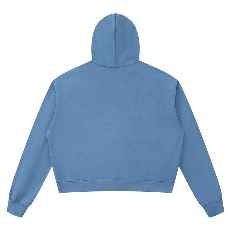 Boxy Raw Edge Hoodie