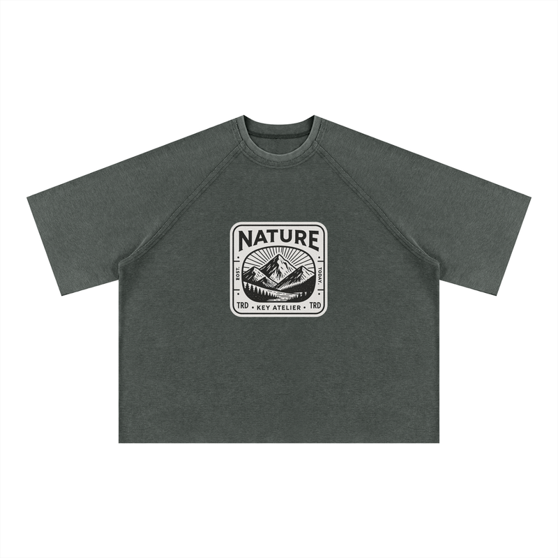 Mineral Wash Boxy Waffle T-Shirt