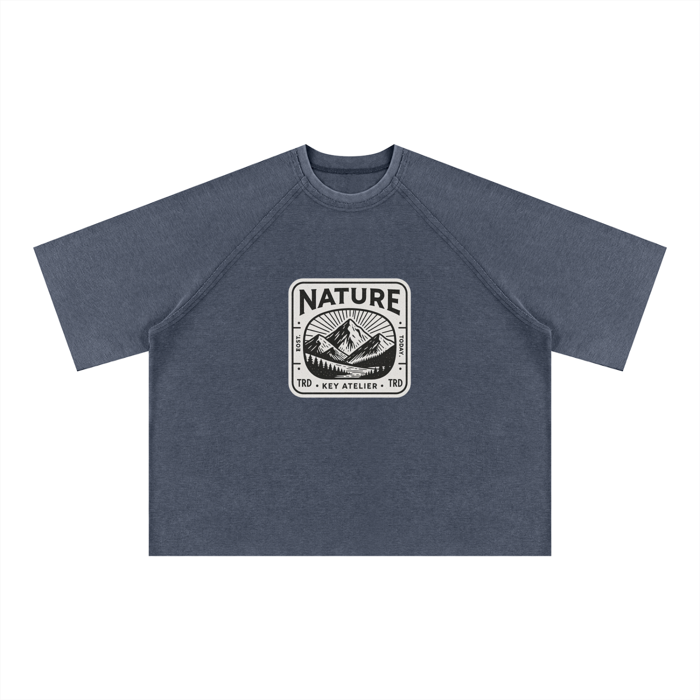 Mineral Wash Boxy Waffle T-Shirt
