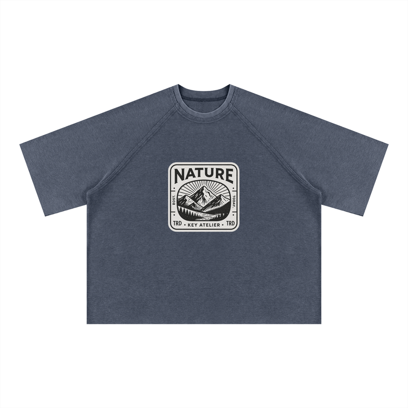 Mineral Wash Boxy Waffle T-Shirt