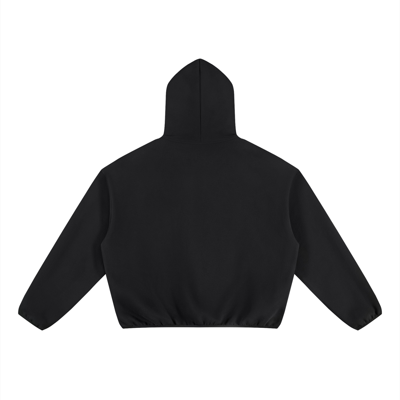 Boxy Piping Fleece Hoodie