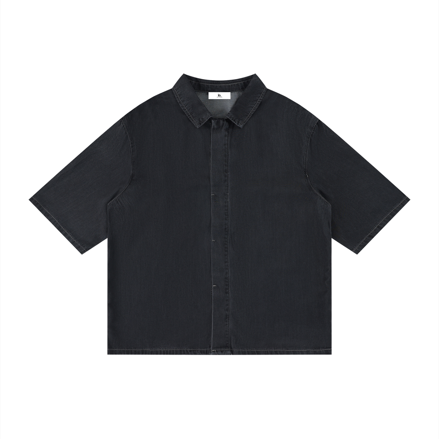 Vintage Wash Drop Shoulder Lyocell Shirt