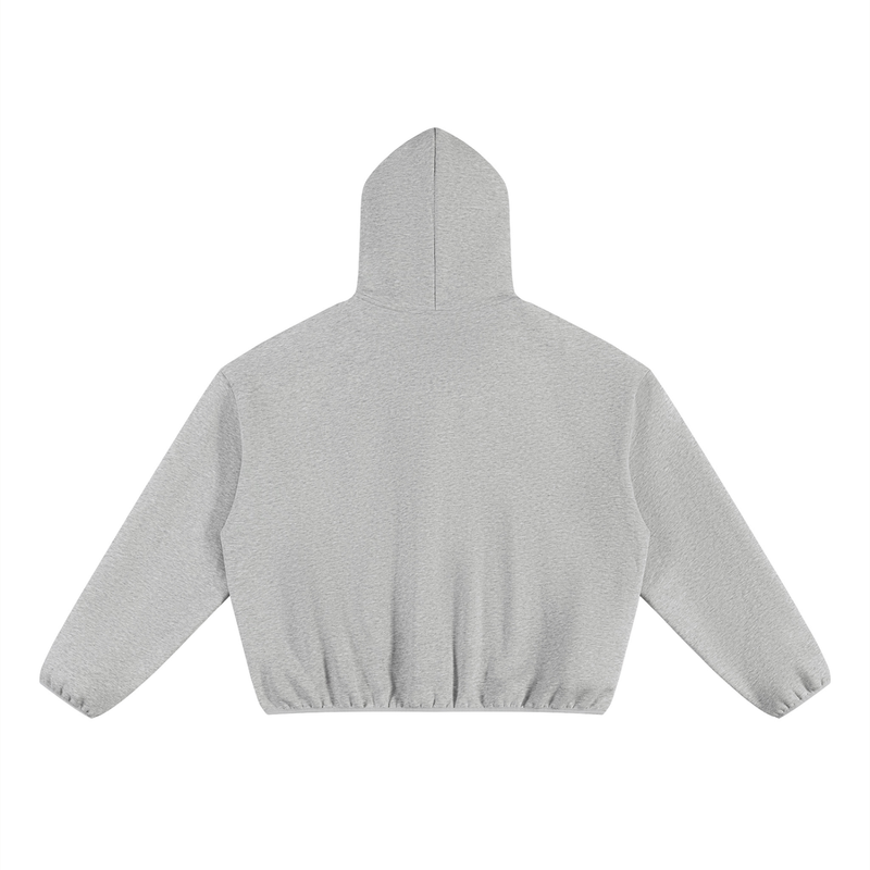 Boxy Piping Fleece Hoodie