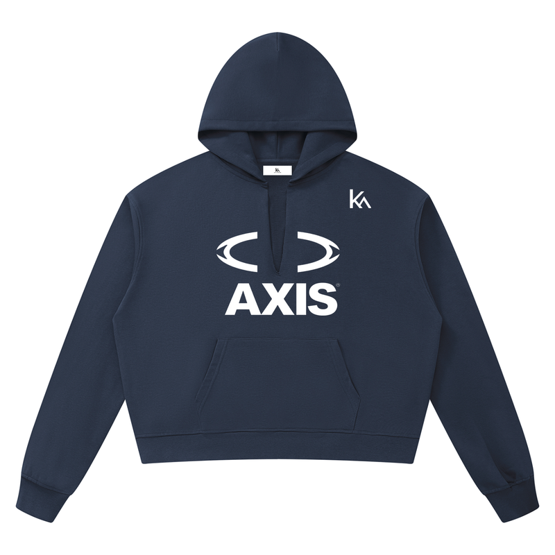 Boxy Raw Edge Hoodie