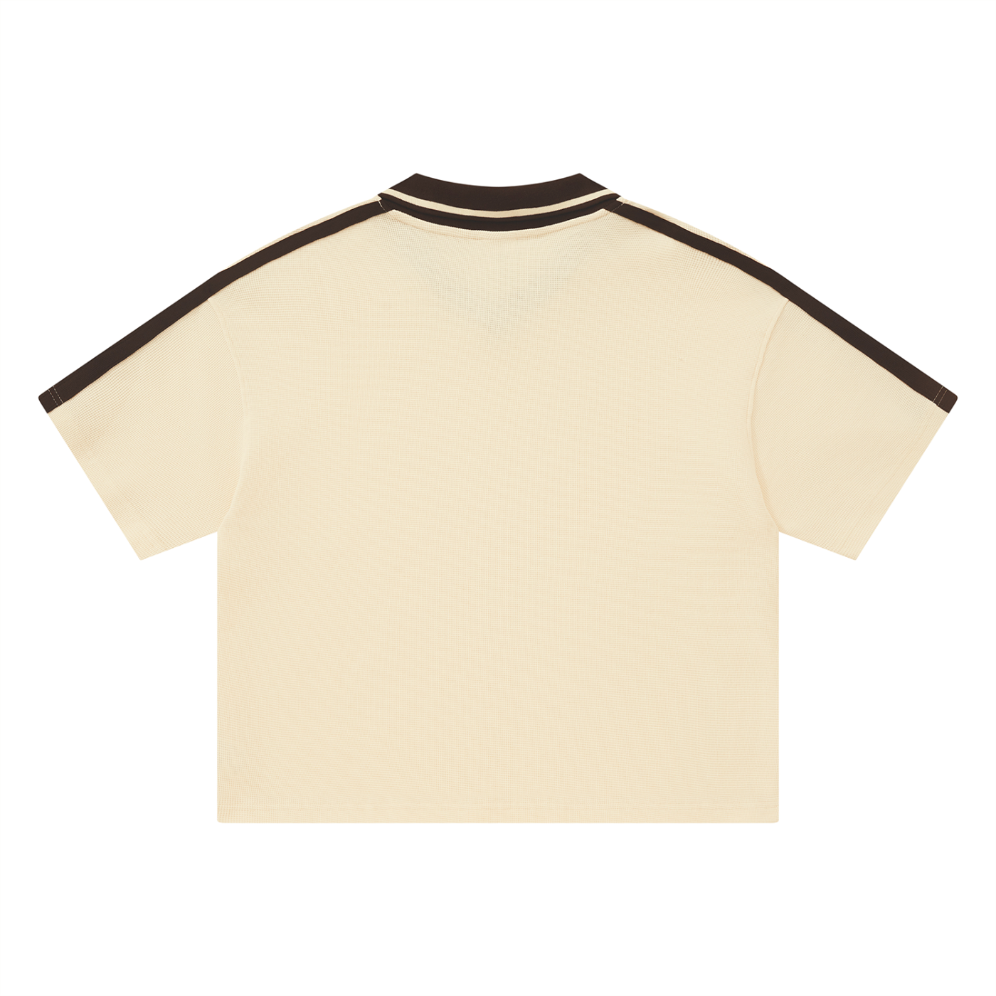 KEY ATELIER Color Block Polo Shirt in Apricot – product image 5