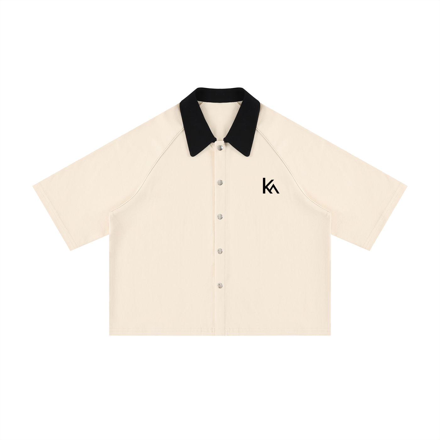 Color Block Boxy Short Sleeve Shirt