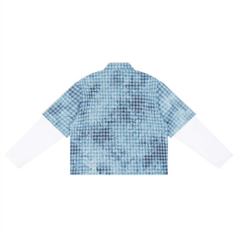 Vintage Wash Plaid Short Sleeve Shirt