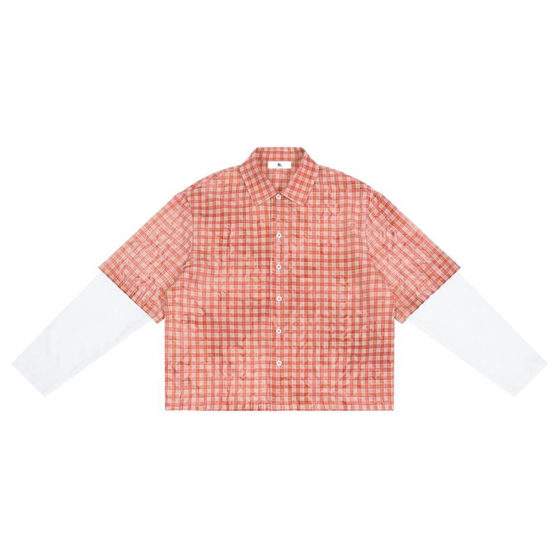 Vintage Wash Plaid Short Sleeve Shirt
