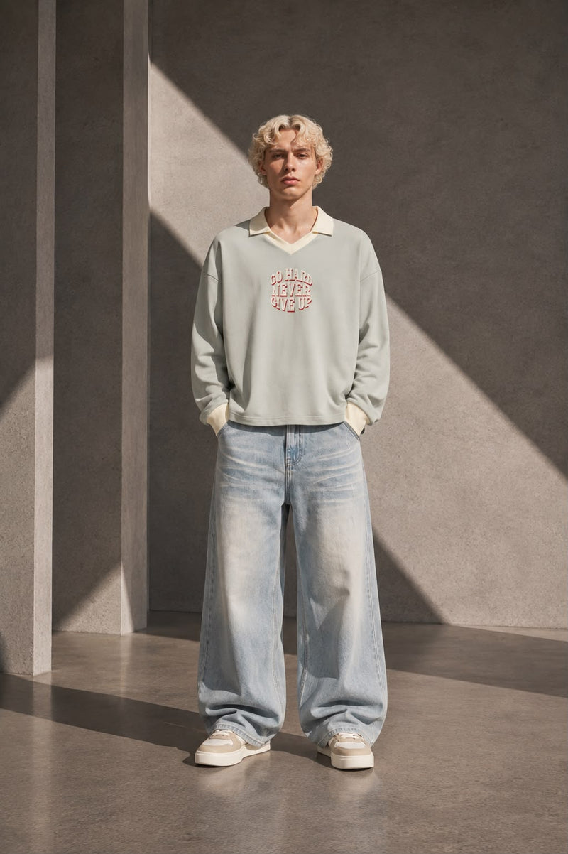 Color Block Long Sleeve Sweatshirt