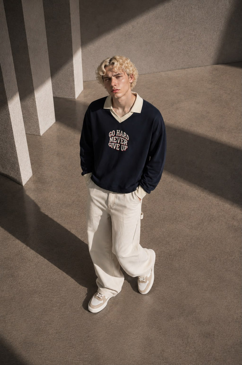 Color Block Long Sleeve Sweatshirt
