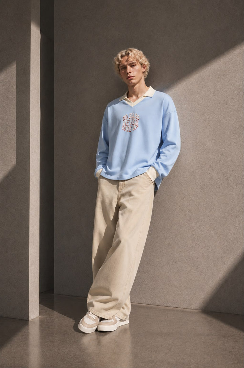 Color Block Long Sleeve Sweatshirt