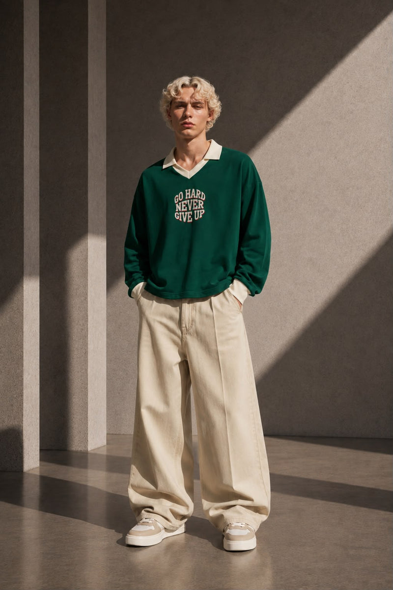 Color Block Long Sleeve Sweatshirt