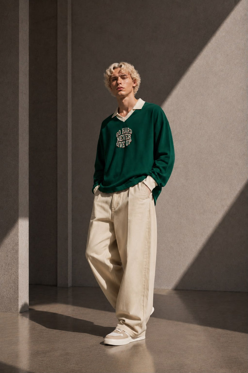 Color Block Long Sleeve Sweatshirt