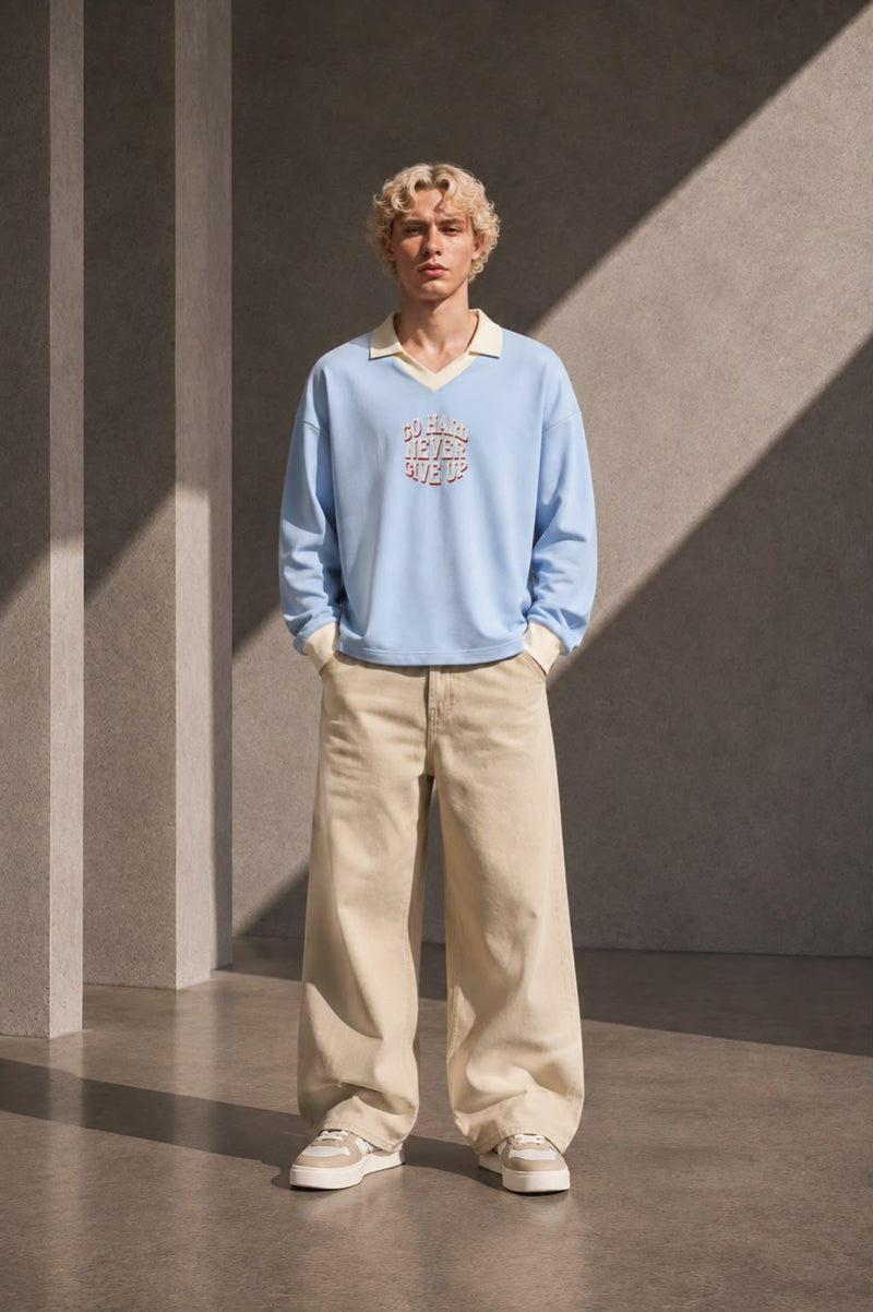 Color Block Long Sleeve Sweatshirt