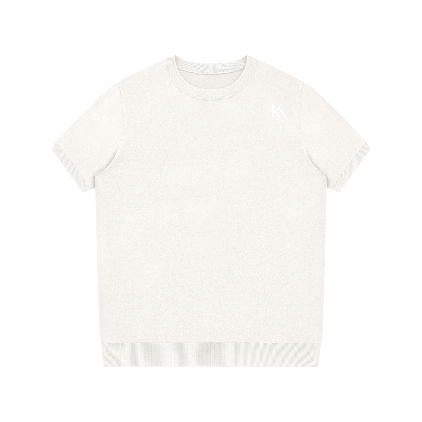 Crewneck Knit T-Shirt