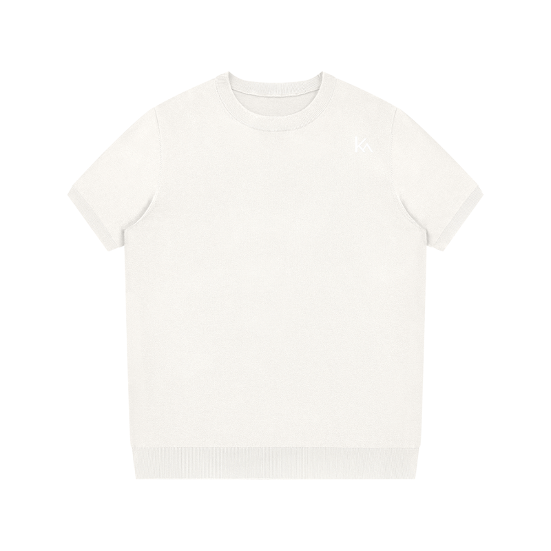 Crewneck Knit T-Shirt