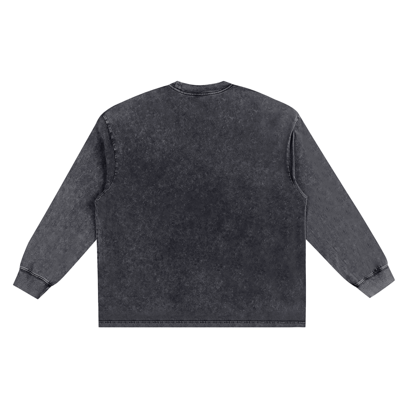 KEY ATELIER Snow Washed Frayed Edge T-Shirt in Black – product image 5