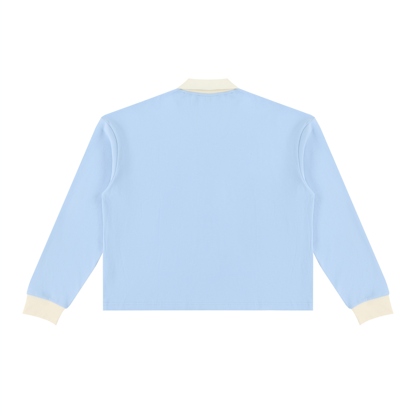 KEY ATELIER Color Block Long Sleeve Sweatshirt in Sky Blue – product image 6
