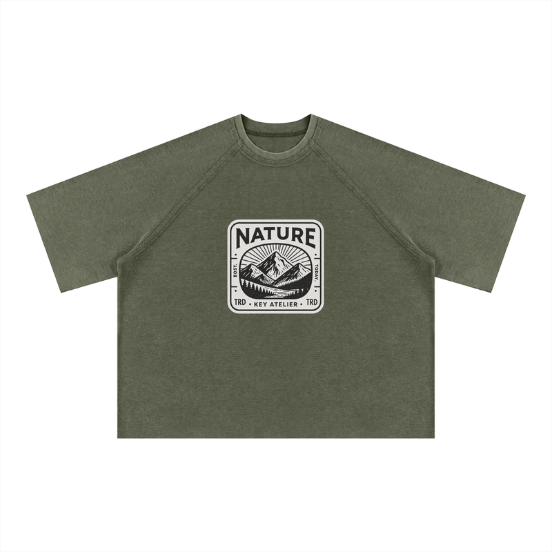 Mineral Wash Boxy Waffle T-Shirt