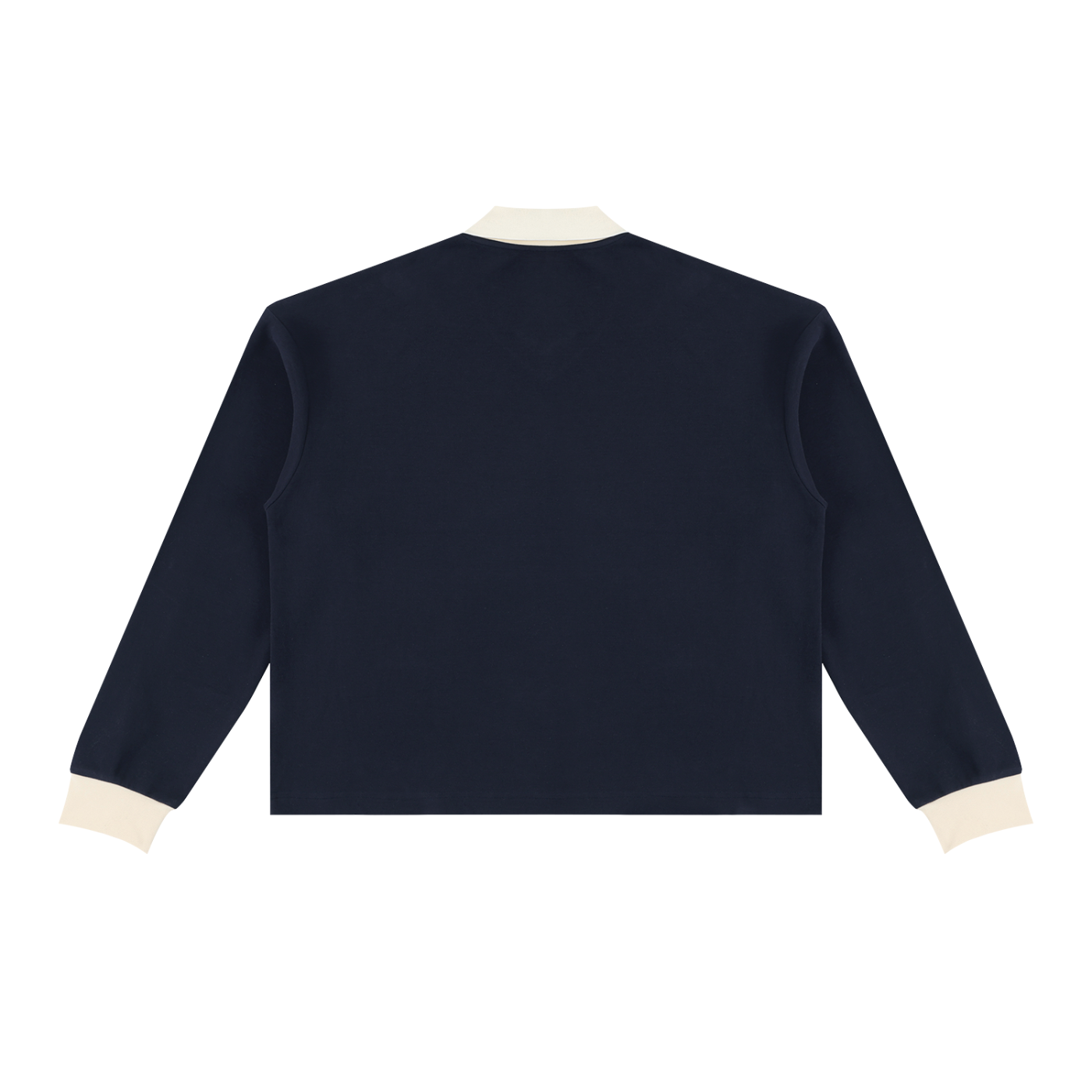 KEY ATELIER Color Block Long Sleeve Sweatshirt in Navy Blue – product image 6