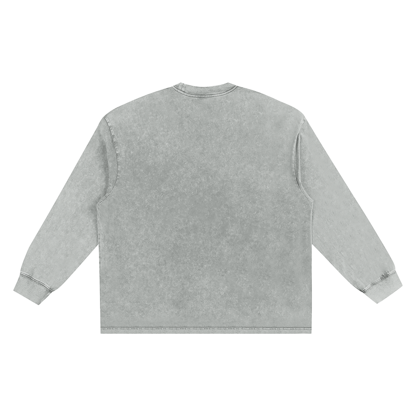 KEY ATELIER Snow Washed Frayed Edge T-Shirt in Light Gray – product image 5