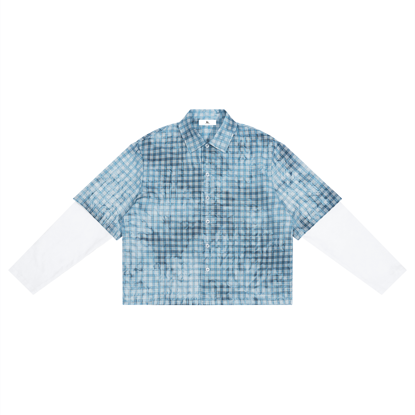Vintage Wash Plaid Short Sleeve Shirt