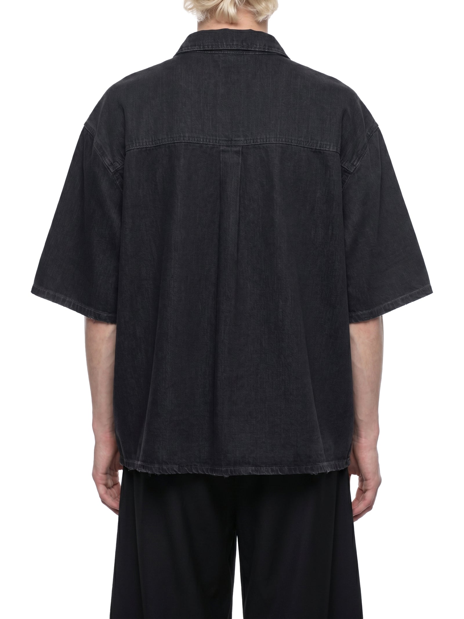 Vintage Wash Drop Shoulder Lyocell Shirt