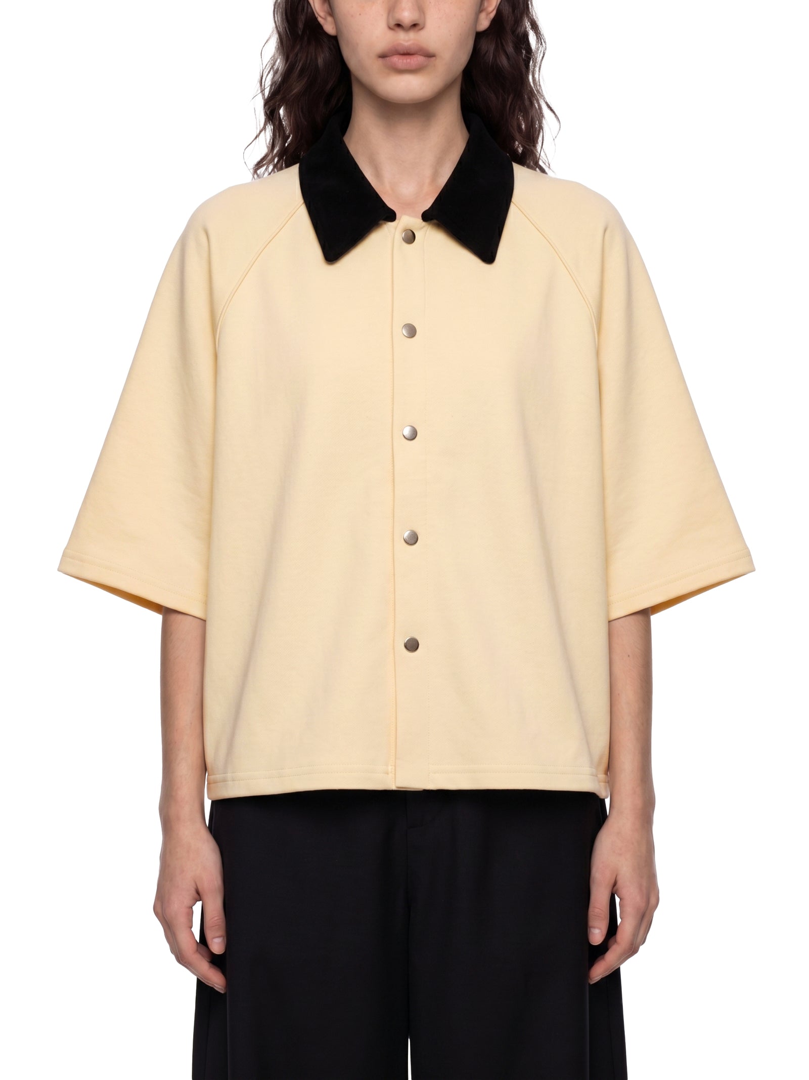 Color Block Boxy Short Sleeve Shirt